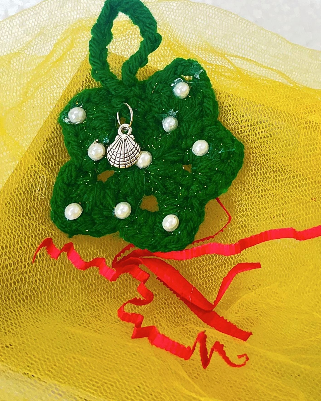 Christmas Star Handmade Crochet Ornament