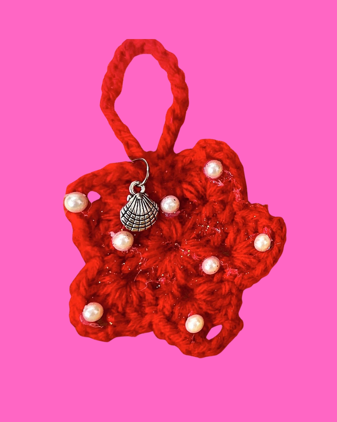Christmas Star Handmade Crochet Ornament