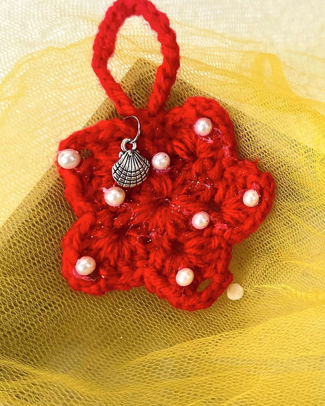 Christmas Star Handmade Crochet Ornament