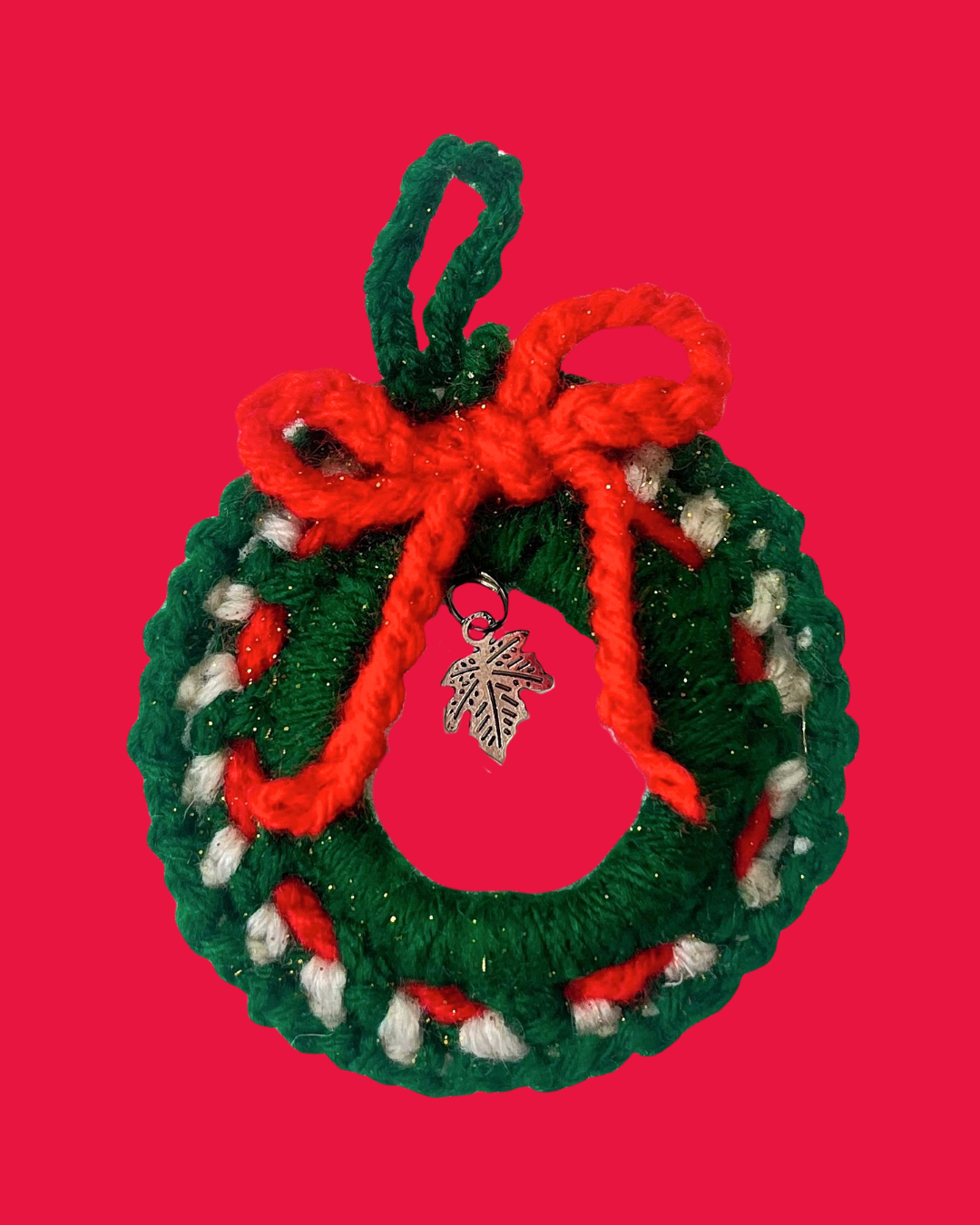 Christmas Wreath Handmade Crochet Ornament