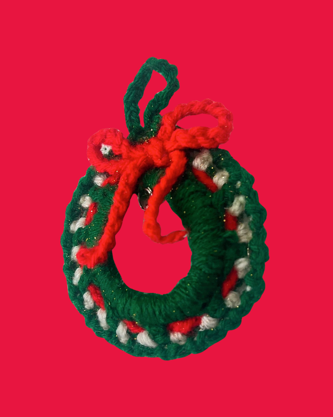 Christmas Wreath Handmade Crochet Ornament
