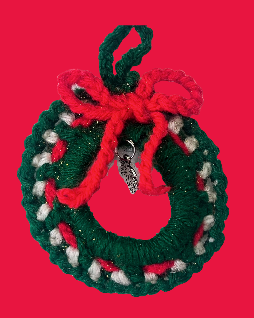 Christmas Wreath Handmade Crochet Ornament