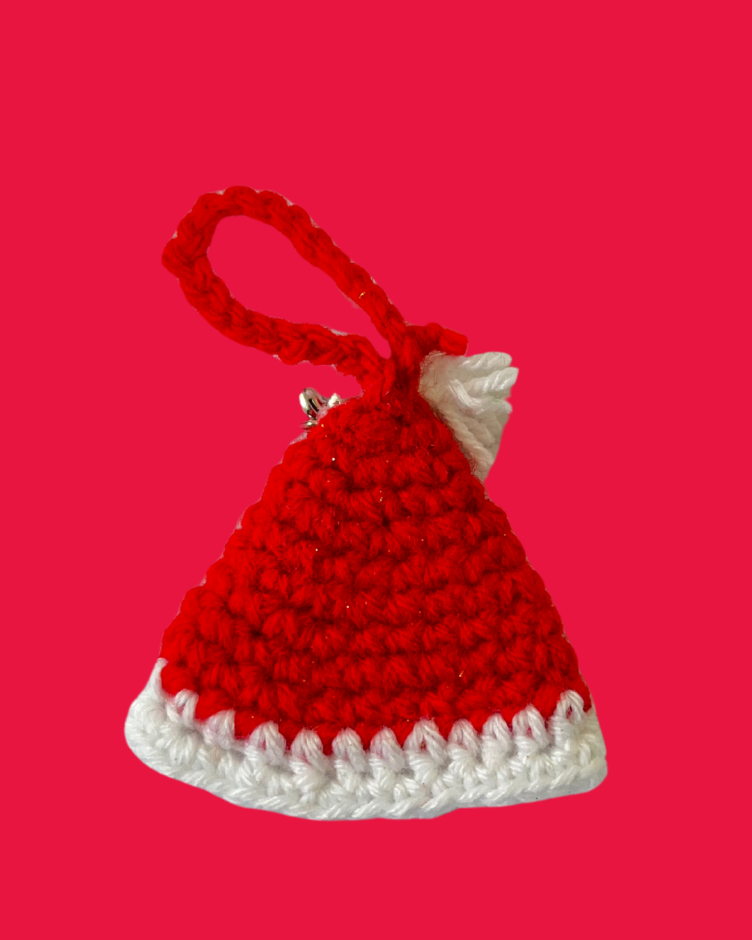 Santa Cap Handmade Crochet Keychain