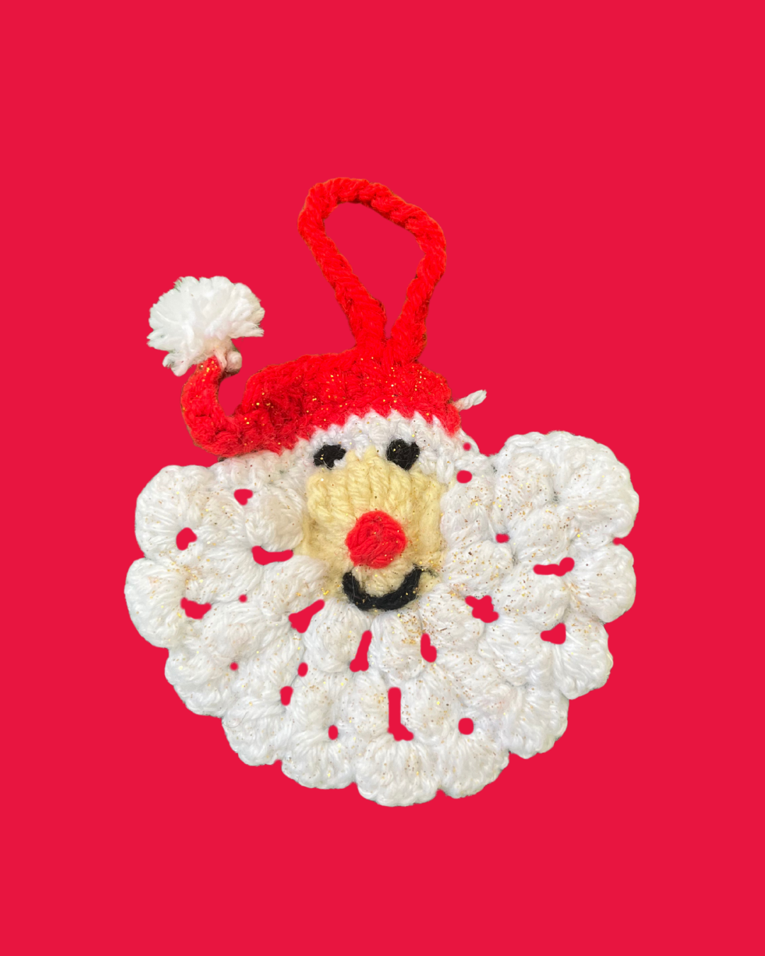 Santa Claus Handmade Crochet Ornament