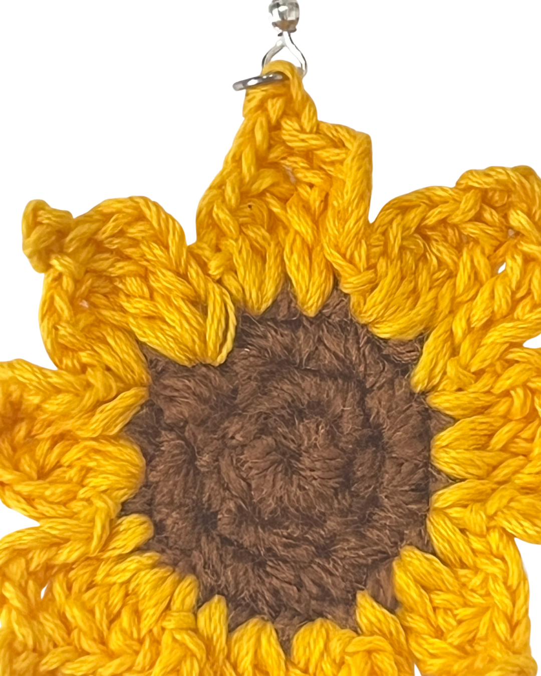Sunflower Handmade Crochet Earrings