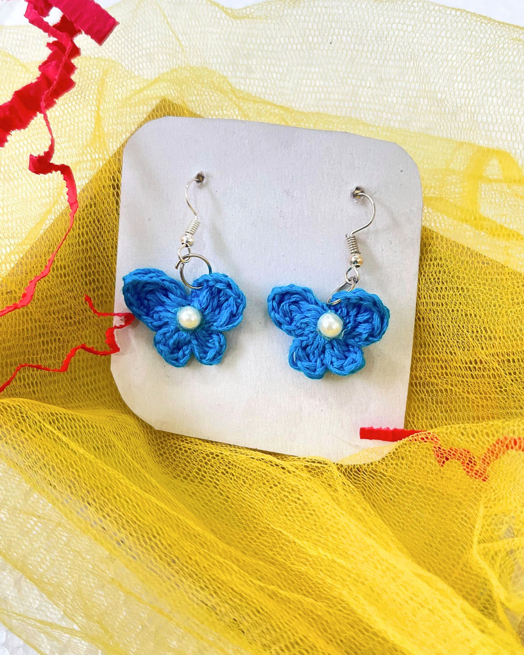 Butterfly Handmade Crochet Earrings