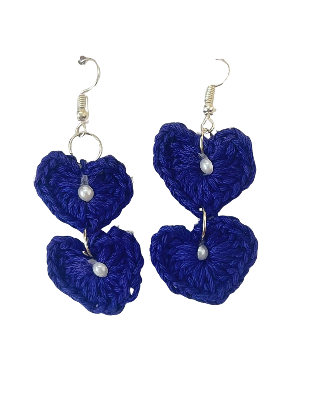 Heart Handmade Crochet Earrings