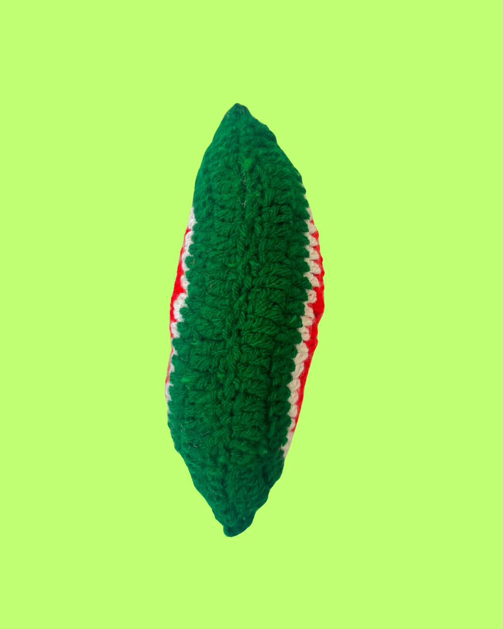 Mini Watermelon Slice Handmade Soft Crochet Toy