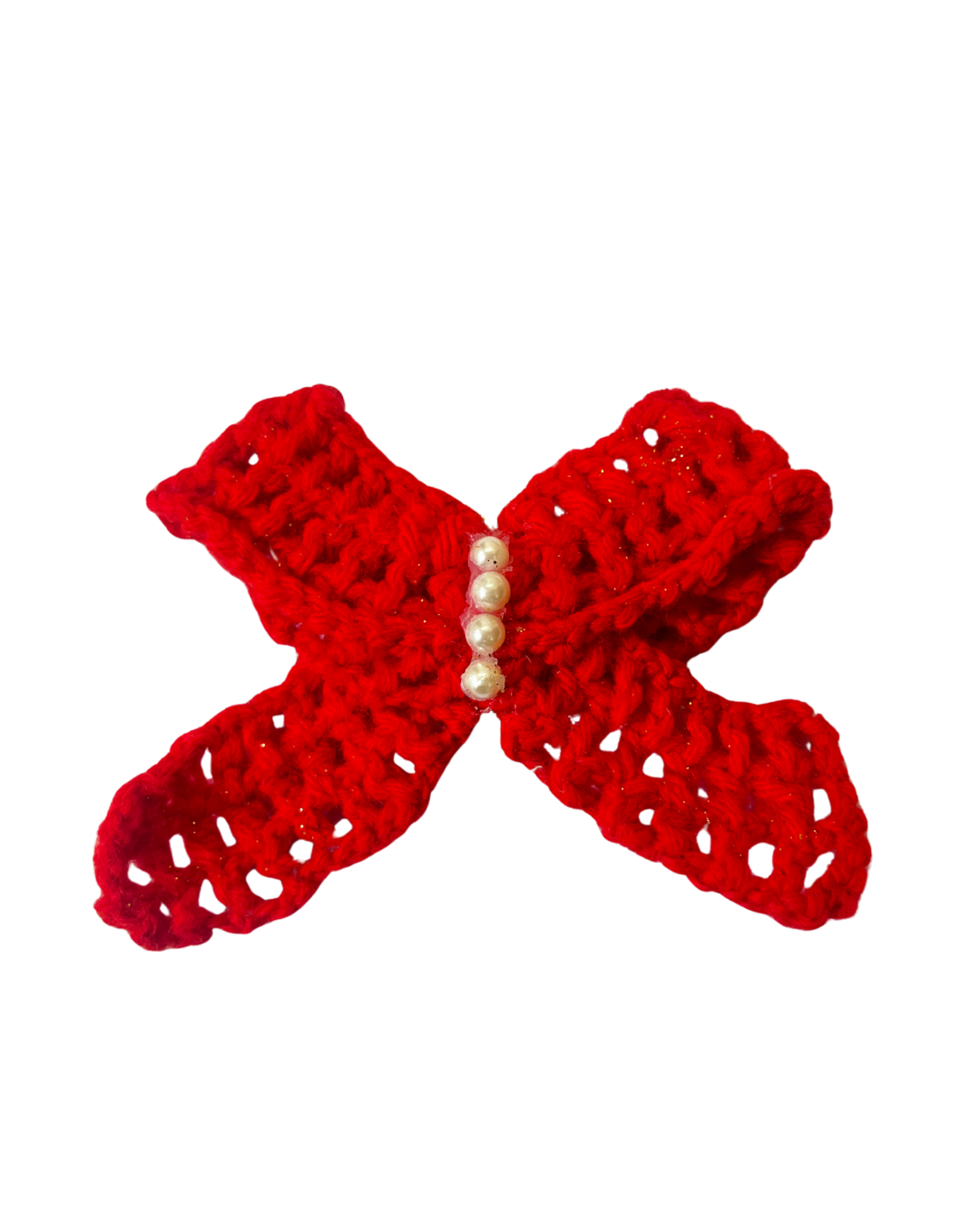 Bow Handmade Crochet Hair Clip