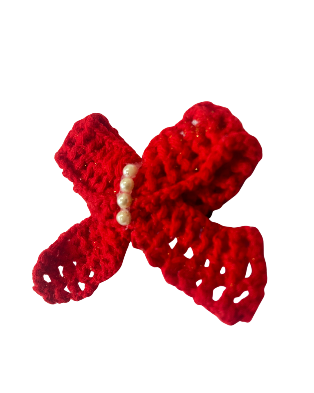 Bow Handmade Crochet Hair Clip