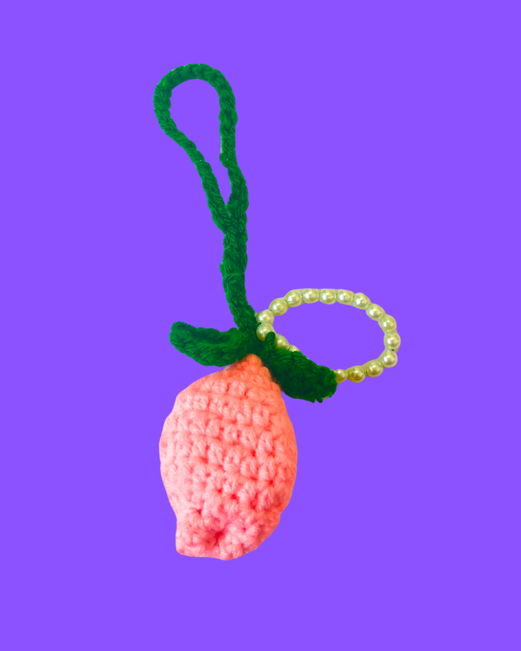 Tulip Handmade Crochet Bag Charm