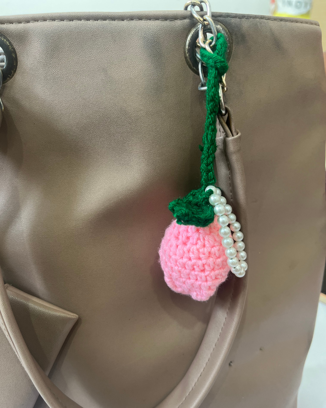 Tulip Handmade Crochet Bag Charm