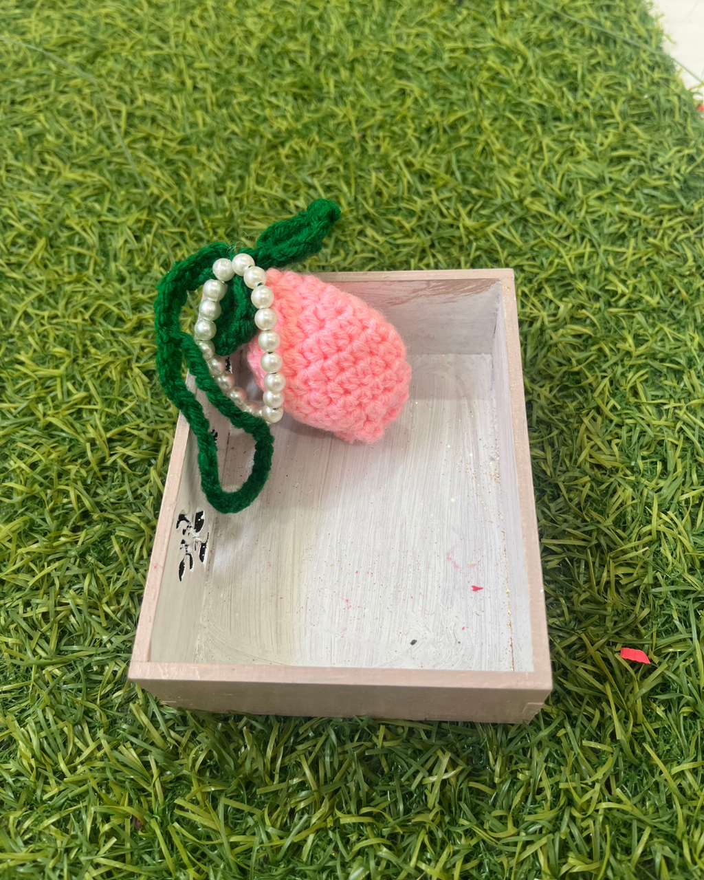 Tulip Handmade Crochet Bag Charm