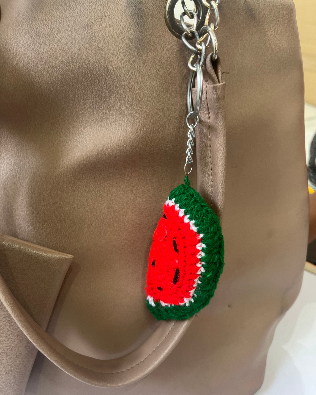 Watermelon Handmade Crochet Keychain