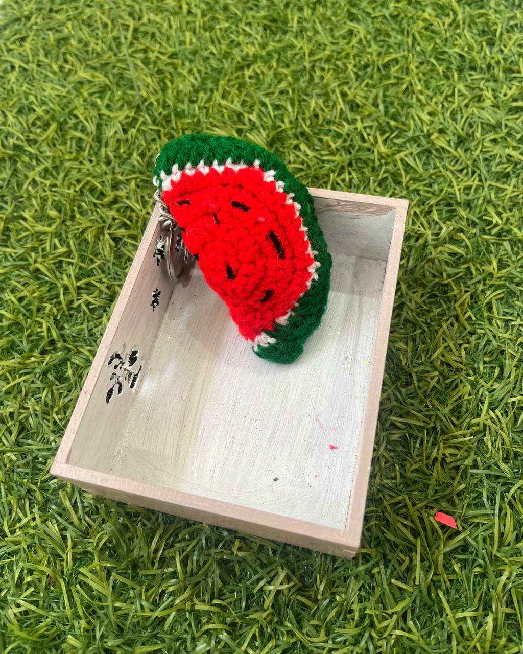 Watermelon Handmade Crochet Keychain