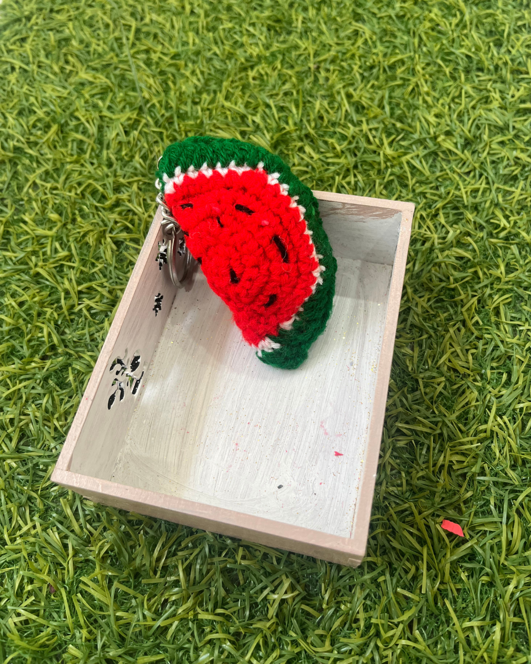 Watermelon Handmade Crochet Keychain