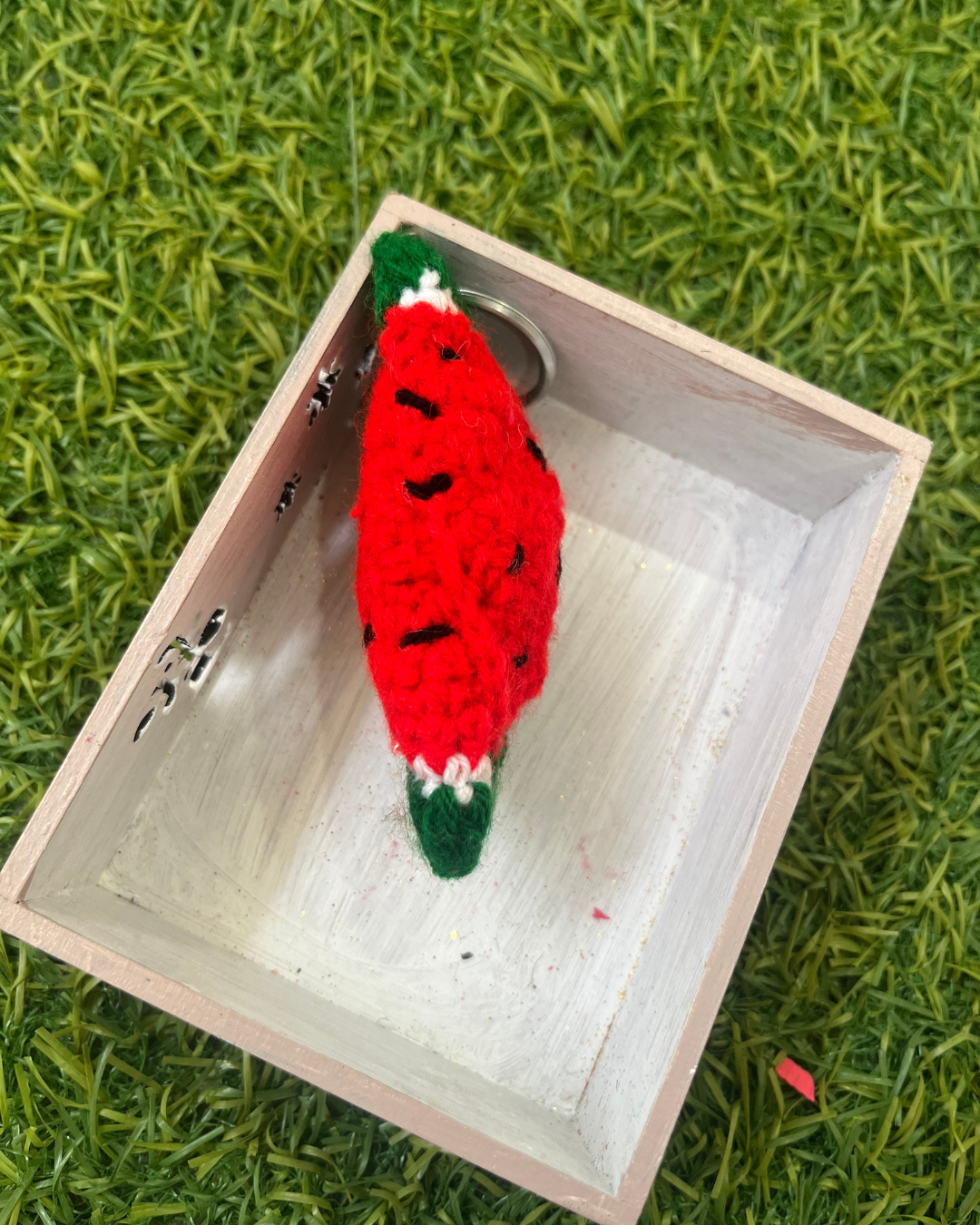 Watermelon Handmade Crochet Keychain