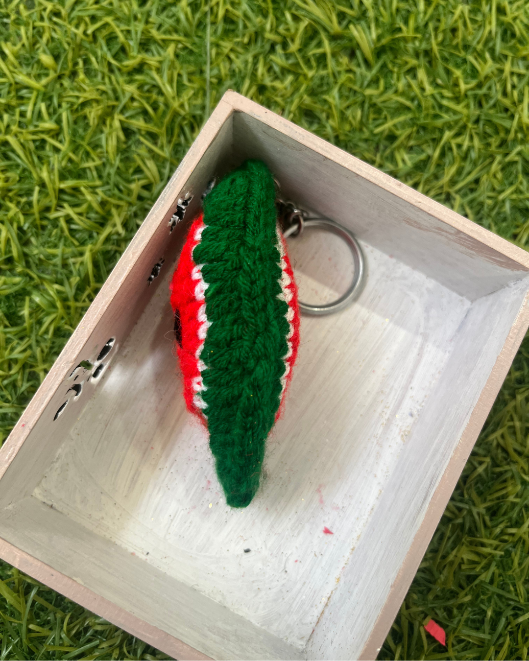 Watermelon Handmade Crochet Keychain