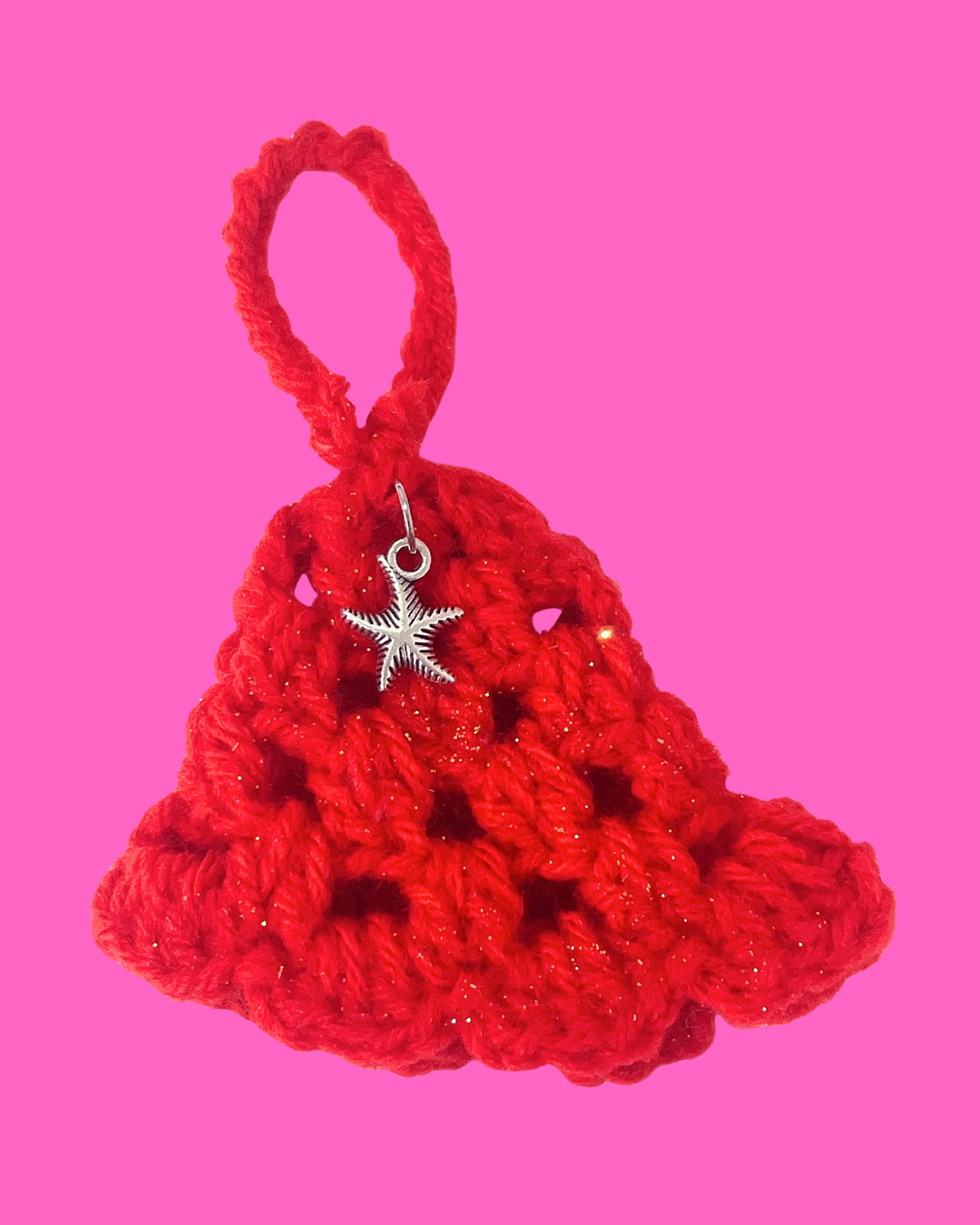 Christmas Bell Handmade Crochet Ornament