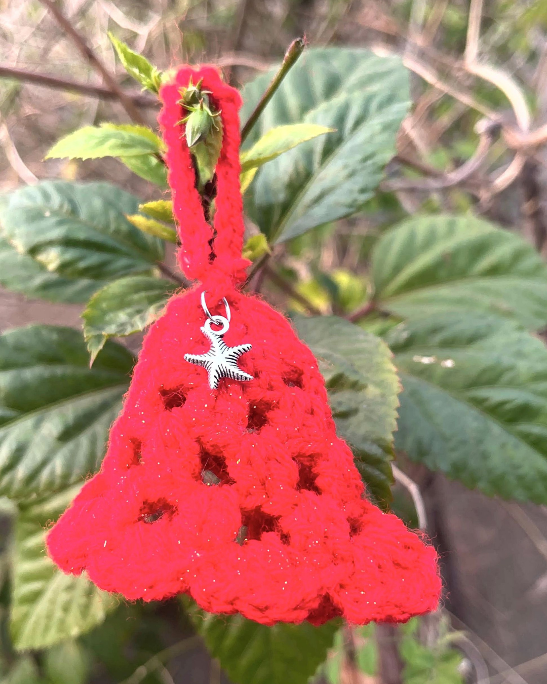 Christmas Bell Handmade Crochet Ornament