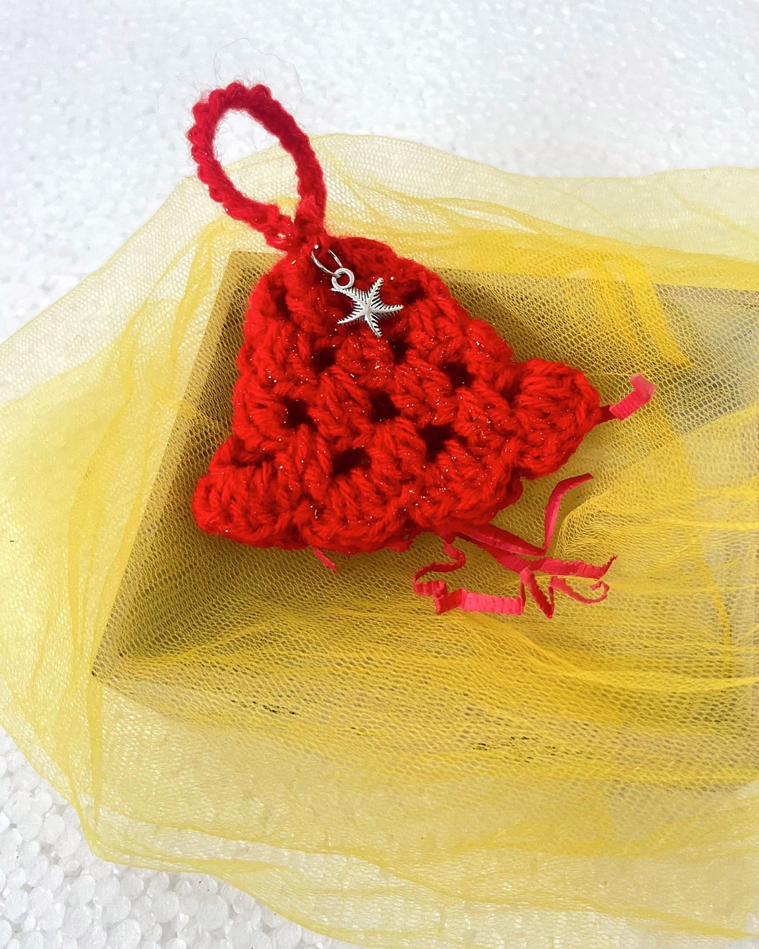 Christmas Bell Handmade Crochet Ornament