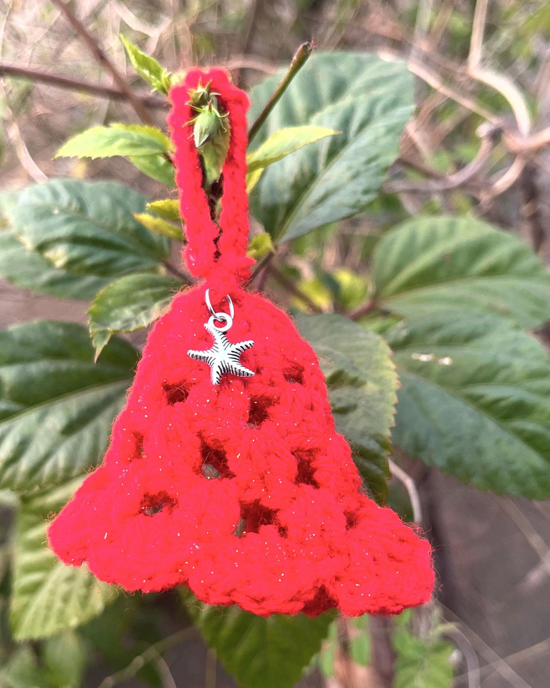 Christmas Bell Handmade Crochet Ornament